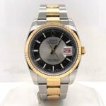 Rolex Oyster Perpetual Datejust 36 Silver and black Dial Men's Watch